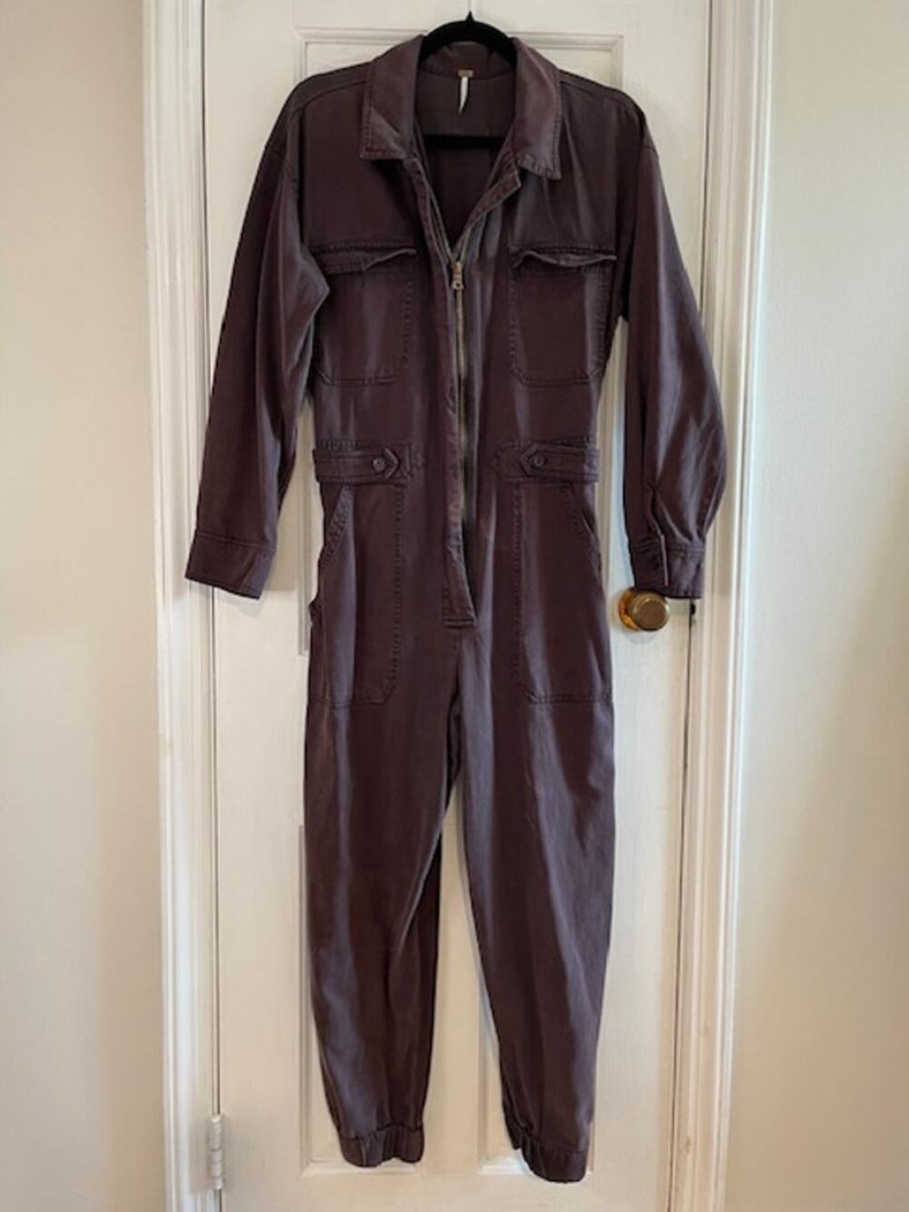 Young Fabulous & Broke Utility Aviator Jumpsuit | Dark Chocolate Brown - Medium